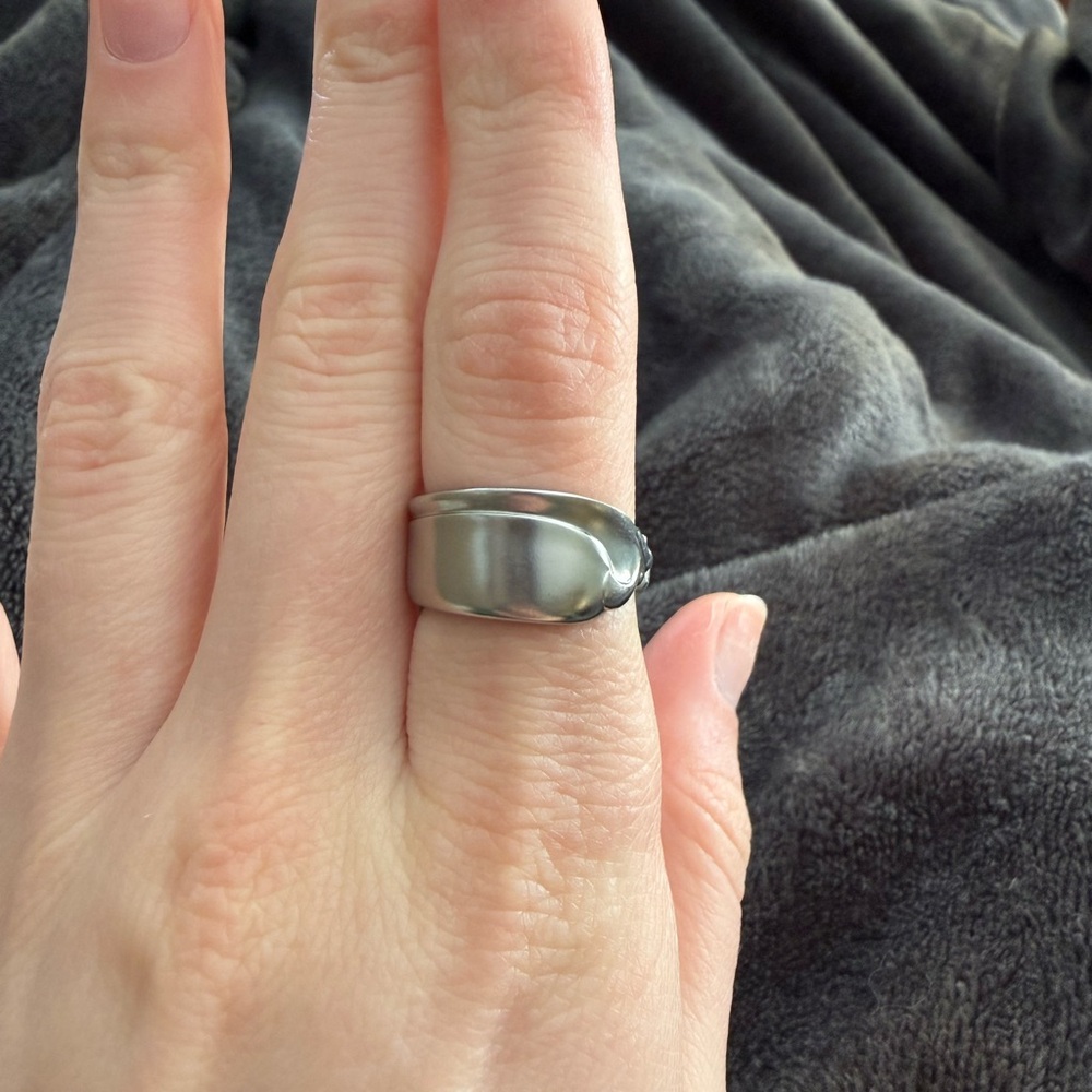 Silver Spoon Ring - Picture 2 of 3